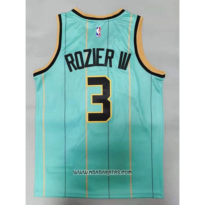 Camiseta Charlotte Hornets Terry Rozier III #3 Ciudad 2020-21 Verde